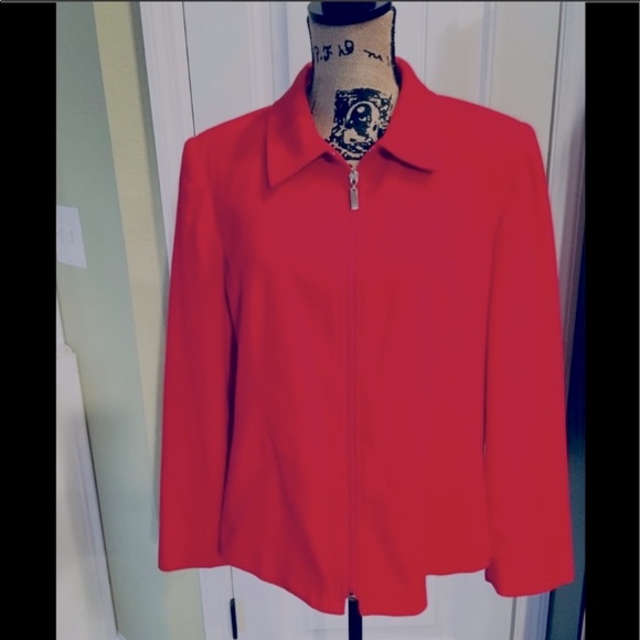 Sag Harbor Red Classy Jacket Size 14P dressy! - Picture 3 of 7